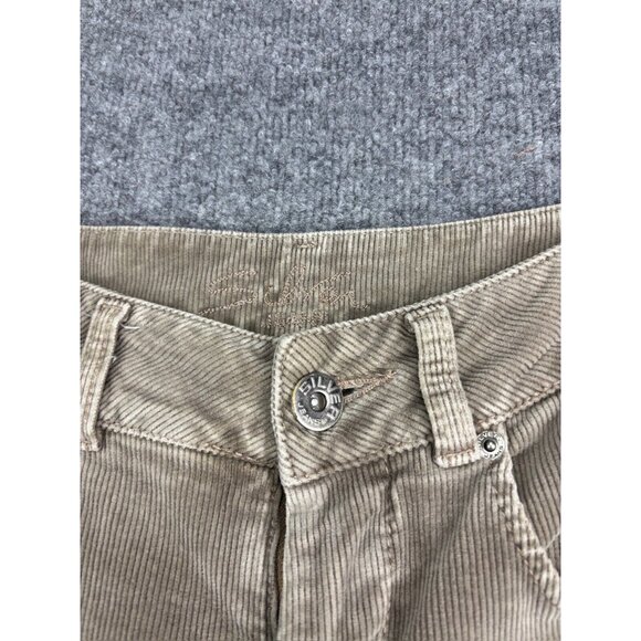 Vintage Silver Jeans Pants Women's 28/32 Beige Corduroy Bootcut Stretch Mid Rise - Picture 2 of 10